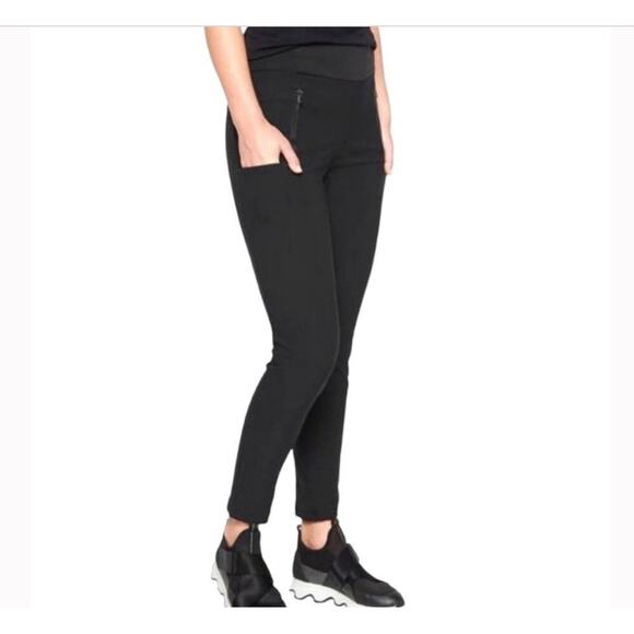 Athleta Headlands Hybrid Tight with Stash Pockets Womens Size 0 Black - Picture 1 of 10